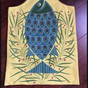 Unique yellow fabric purse